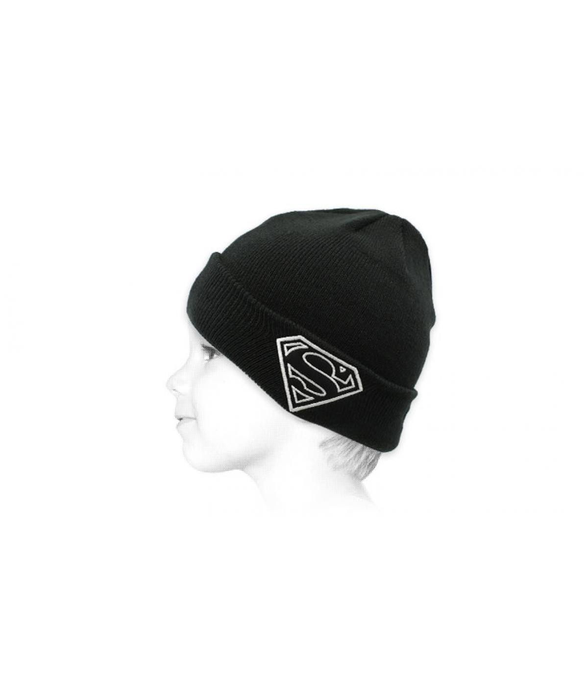 Superman child glowing beanie Kids GITD Knit Superman Superman child glowing beanie Kids GITD Knit Superman